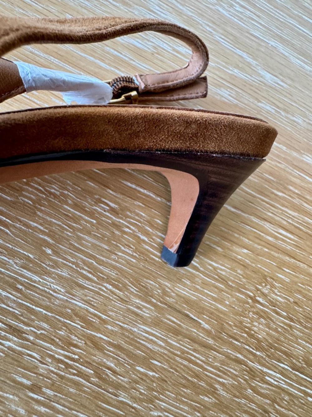 NWOB! MADEWELL Women’s The Emilie Slingback Pump in Russet Suede, Size 6.5 - Picture 14 of 16